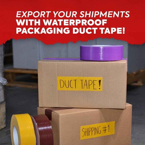 MAT Duct Tape Burgundy Industrial Grade, 6 inch x 60 ft. Waterproof, UV Resistant for Crafts, Home Improvement, Repairs, & Projects