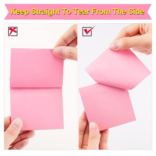 Fainne 120 Pack Sticky Notes Bulk Back to School Supplies Self Stick Note Pads Paper Memo for Office First Day of School Student Teacher Essentials (3 x 3 Inch,Simple Color)