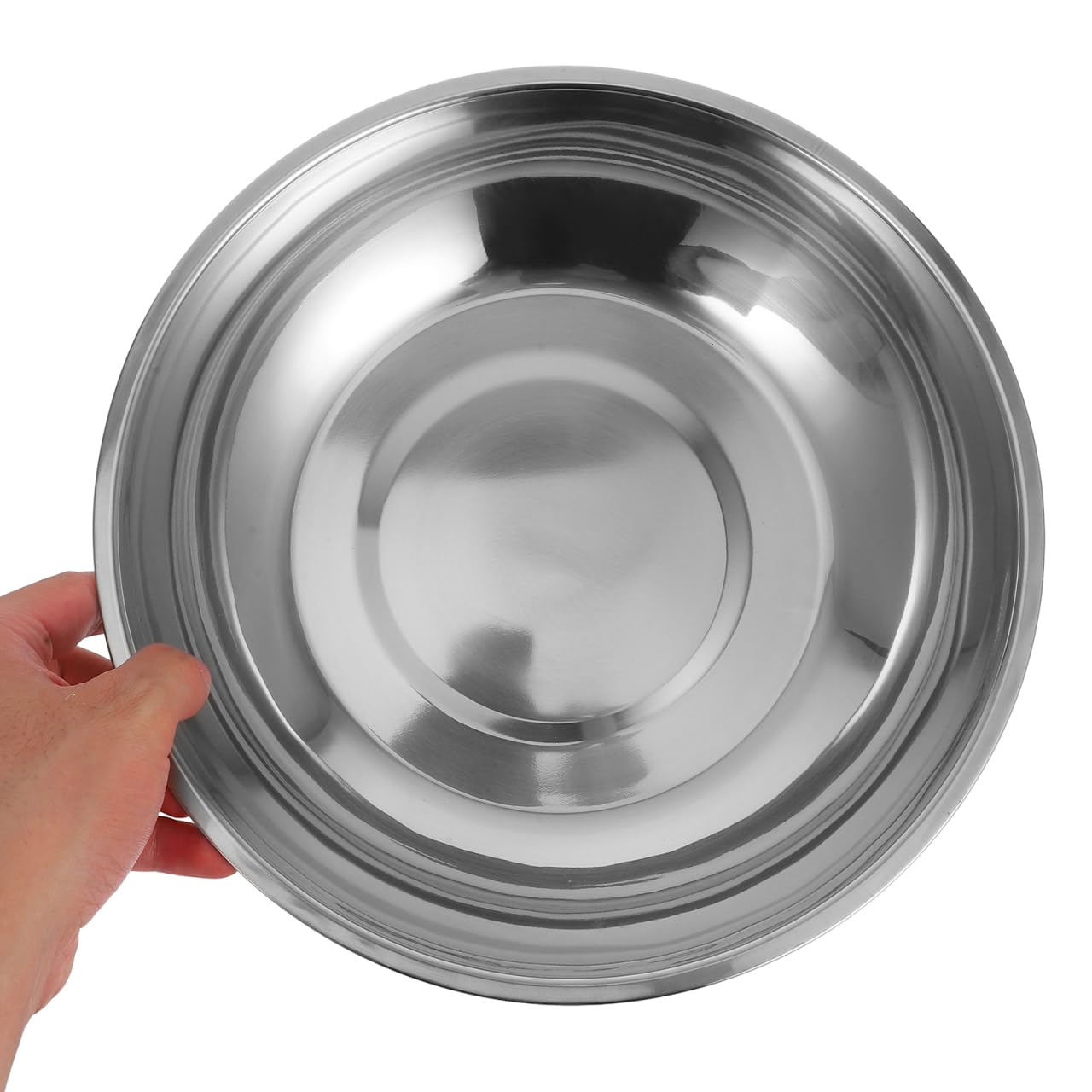 Stainless Steel Weighing Pan 10.1X10.1X2.1 Inch Replacement Scale Tray for Digital Kitchen Scales Accurate Food Measuring Bowl Durable and Easy to Clean for Home and Bakery