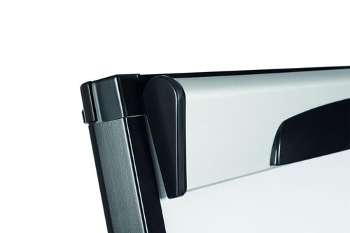 MasterVision Magnetic Platinum Dry Erase Mobile Presentation Easel, Board Size 27.5" x 39", Black/Silver (EA48066720)