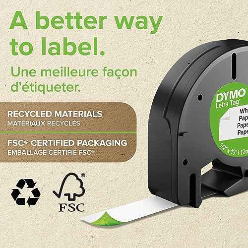 DYMO Label Maker LetraTag 100H Handheld Label Maker, Easy-to-Use, 13 Character LCD Screen, Great for Home & Office Organization