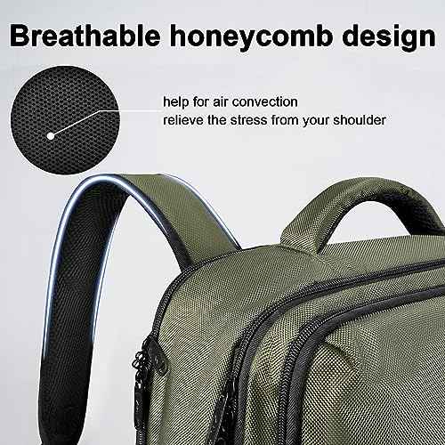 MATEIN Carry on Travel Laptop Backpack, Large Flight Approved Personal Item Travel Backpack with USB Charge Port & Shoe Compartment, Water Resistant Weekender Overnight Bag Fit 17 Inch Laptop, Green