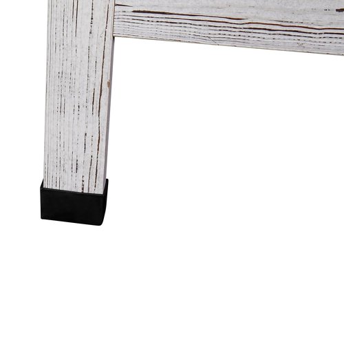 Flash Furniture Canterbury Magnetic Chalkboard Sign Set - Whitewashed Wood Frame - 48" x 24" - Indoor/Outdoor - Includes 8 Chalk Markers, 10 Stencils, 2 Magnets