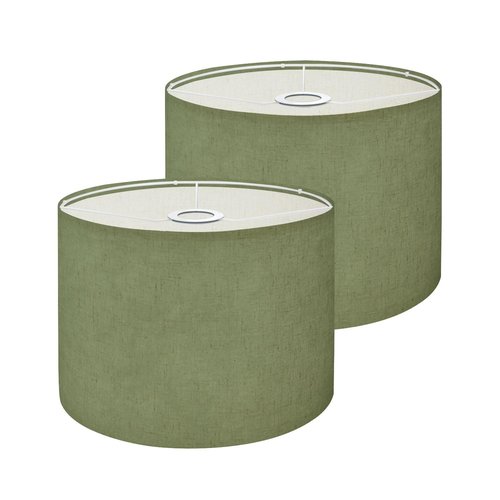 Lampshades Lamp Shades set of 2 Khaki Green Olive Grunge Texture Vignette Matte Dirty Lamp Shades for Table Lamps Floor Lamps Pendant Light Shade Drum Lampshades Boho Light Cover