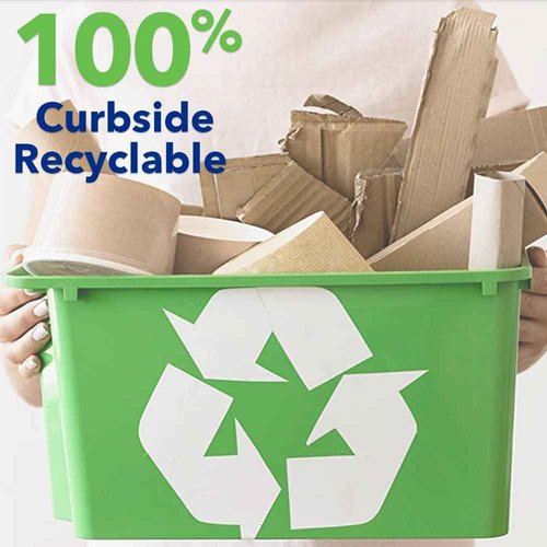 CURBY 100% Curbside Recyclable Mailer Heavy Duty #5, 9.875" x 15.5", 60-Pack, CURBYHD5