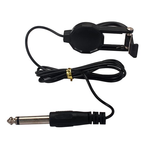 Clip On Violin Piezo Pickup Microphone Pickup For Violin Guitar Ukulele With 1/4 Inch And 1.2m Cable