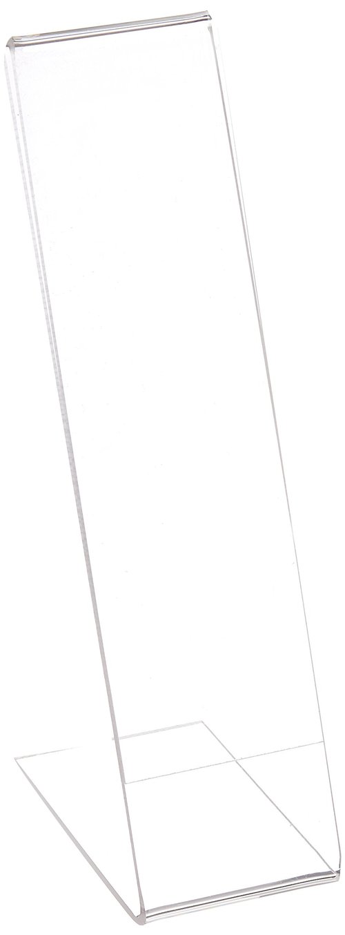 Azar Displays 112768 2" W x 8" H Vertical L-Shaped Sign Holder-10pk