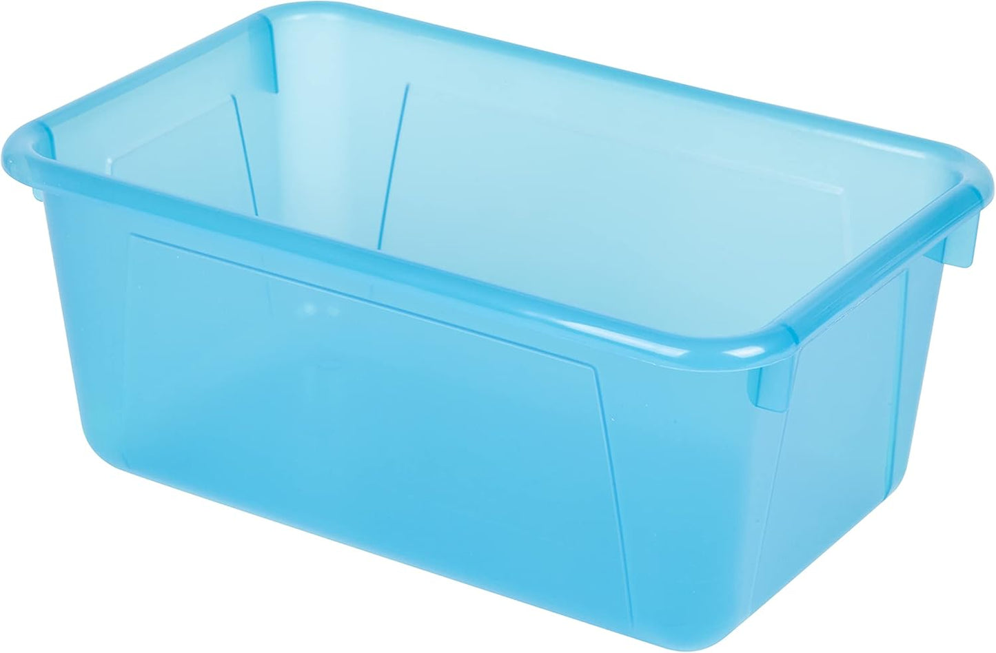 Storex Small Cubby Bin - Candy Teal, 5-Pack | 12.2 x 7.8 x 5.1 Inches for Organized Storage