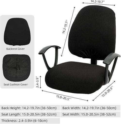 DIVA EN CAMINO DEC Stretchable Desk Chair Covers - Universal Washable Slipcover for Pets | Cream