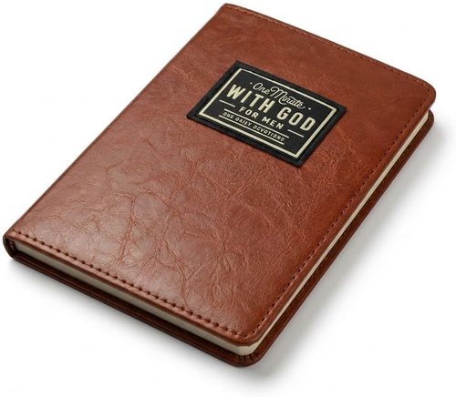 One Minute With God for Men - 365 Days of Daily Prayer Journal | Brown Bible Prayer Diary