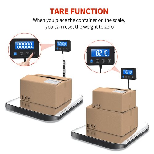 KKZ Heavy Duty Shipping Scale - 440 LB Stainless Steel Postal Scale for Packages & Mailing