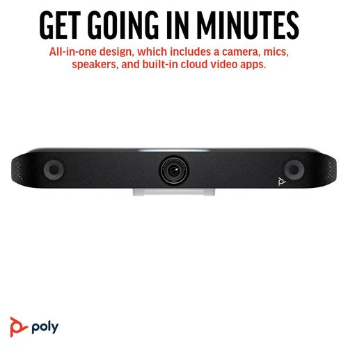 Poly Studio X52 All-in-One Video Bar with TC10 Controller Kit