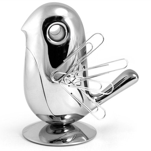 Alessi "Chip Magnetic Paper Clip Holder in Chrome Plated Zamak
