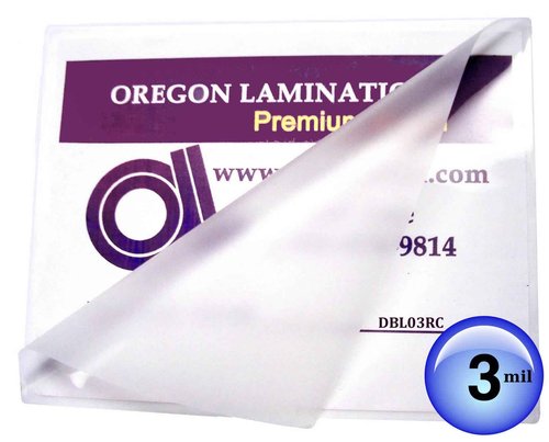 Oregon Lamination Heat Activated Laminating Pouches 11.5” x 17.5” x 3 mil (292mm x 445mm x 75 microns Thick) for up to 11.25” x 17.25” Sheets [pk of 100] Double Letter/Small Menu Size, Clear Gloss