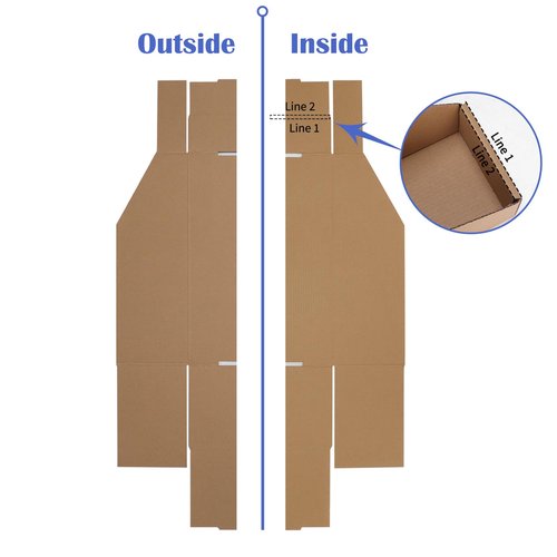 EXYGLO Cardboard Storage Bins 35 Pack, 12x4x4.5 Inch Cardboard Boxes, Corrugated Organizer Bins for Pantry, Shelves, Garage, Office, Shop, Brown