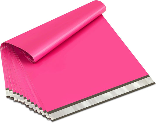 UCGOU Poly Mailers - Extra Large 24x24 Inch Hot Pink Shipping Bags | Strong, Waterproof & Self-Seal, 100 Pack