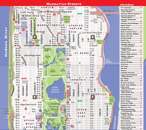 NYC Midtown Map | Laminated Pocket City Map of Manhattan with Attractions & Hotels