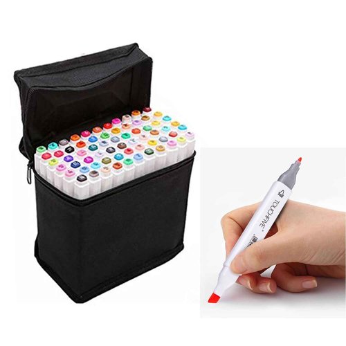 BEMLP 30 Colors Standard Marker Set Dual Head Oily Alcoholic Sketch Marker Pen For Draw Animation Manga (30 Color Standard Design set)