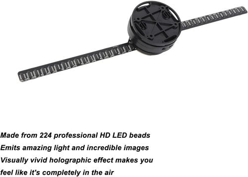 3D Hologram Fan | 16.5-Inch LED Projector with 224 Light Beads for Stunning Visuals