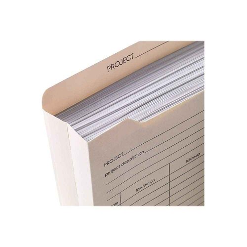 Staples 486083 Manila Reinf Pre-Printed Jackets LTR 2-Inch Expansion 50/BX