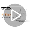 FUCDTEFC 3-Tier Acrylic Brochure Holder 8.5x11 Wall & Counter Display
