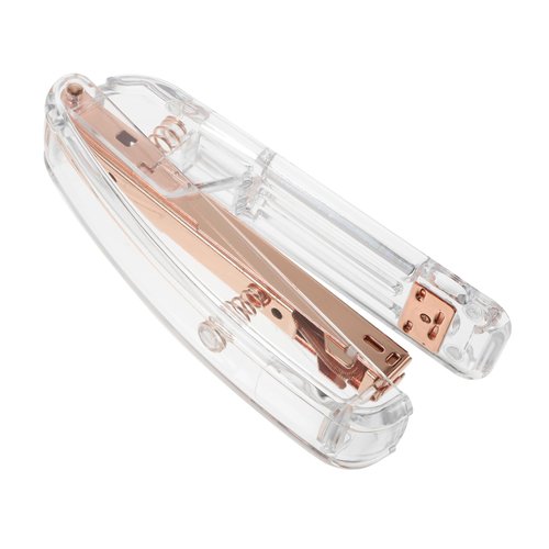 Holibanna 1Pc Transparent Stapler Simple Office Supply for Binding Lightweight Compact Book Binding Tool for School Home and Travel Elegant Design