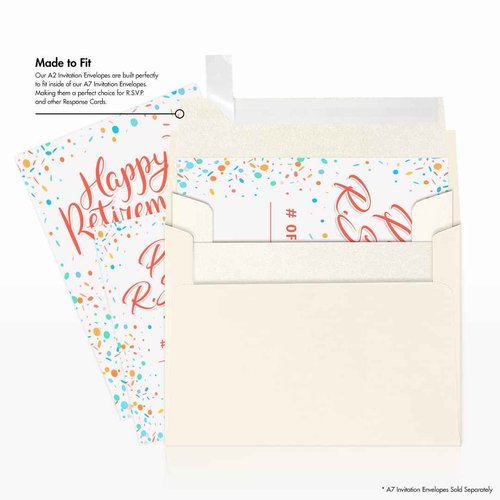 A2 Invitation Envelopes (4 3/8 x 5 3/4) - Quartz Metallic (250 Qty.)