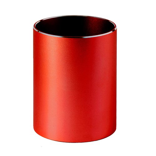 Boershun Pencil Holder for Desk - Metal Pen Organizer and Pencil Cup for Desk, Red 3.15 x 4.0 In