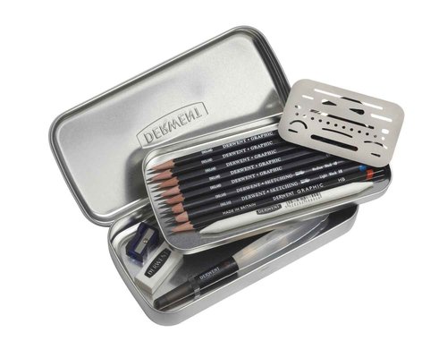 Derwent Line and Wash Sketching Set, 14 Pieces Per Set (2302162)