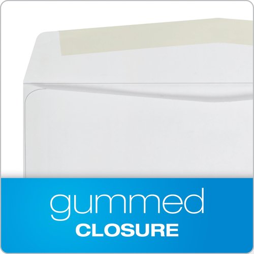 Quality Park #9 Envelopes, Letter Size White Mailing Envelopes, 3-7/8 x8-7/8 Inch, No Window Business Envelopes, Gummed Closure, 500/Box (QUA90090)
