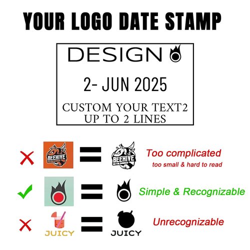 Custom Date Stamp with Personalized Text, Professional Self Inking - 4 Sizes 5 Color Inks Refill, for Paid Received Entered Stamper