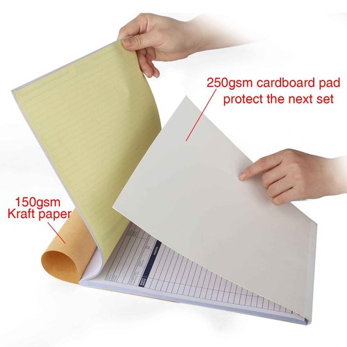 Sales Order Book, 3-Part, Carbonless Forms with White, Yellow, and Pink Copies, 8-1/2" X 11" Inch, 33 Sets per Pack,10 Packs Totally (10)