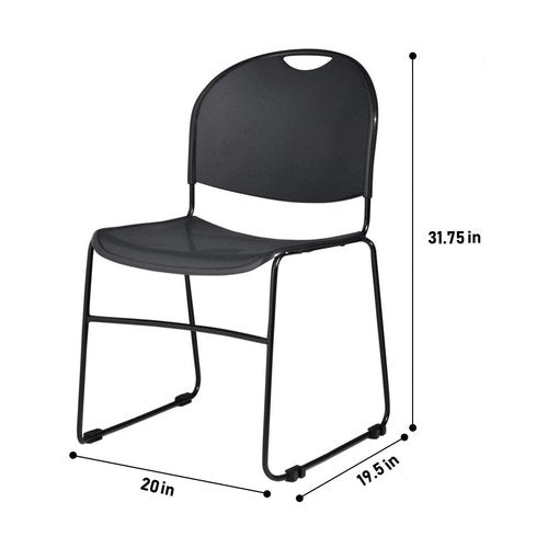 OEF Furnishings Multi-Purpose Ultra Compact Stack Chair (4 Pack)