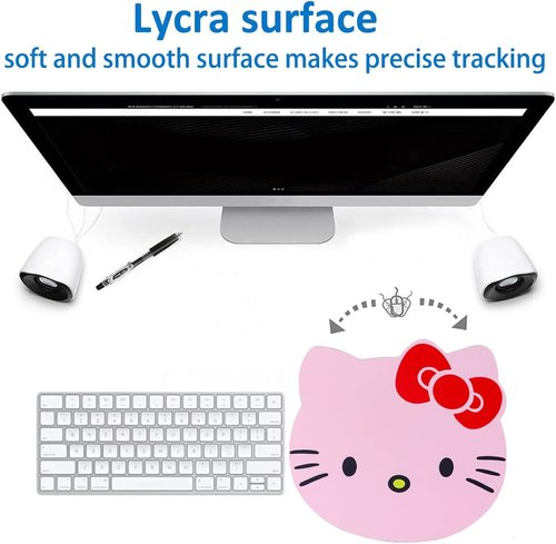 Hello Kitty Mouse Pad - Cute Kawaii Anime Design for Office Desk | Pink Computer Accessory for Women