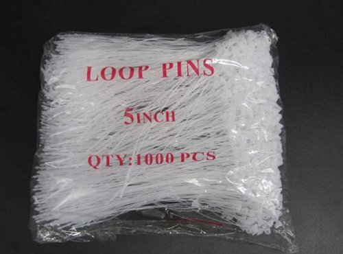 Acuteye 5000 pcs 5" Snap Lock Loop Lock Fasteners, Natural