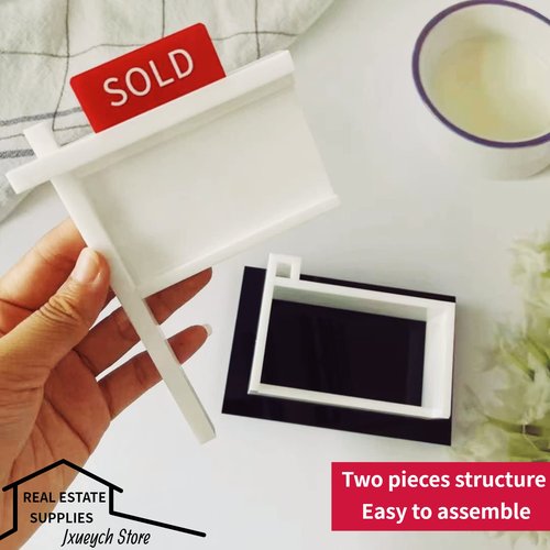 Jxueych Real Estate Business Card Holder for Desk, Realtor Business Office Reception Desktop Business Card Display for Men & Women - Holds Standard Cards