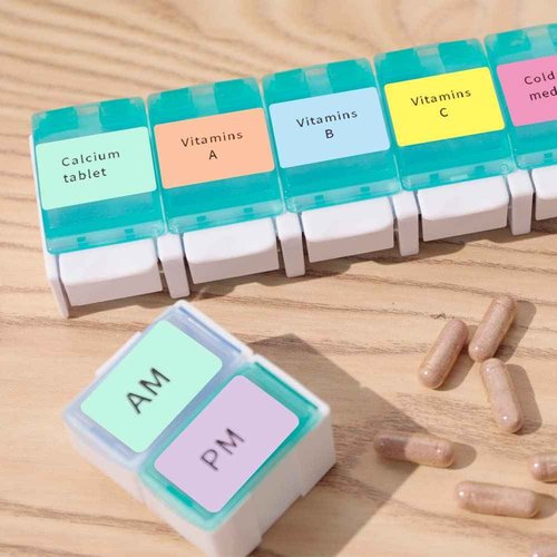 6 Rolls Phomemo M110 Labels, Self-Adhesive Thermal Label, for M110 M220 M120 M200 M150 M250 M260 M108 M100 Printer, 1.57"x1.18"(40x30mm), for Barcode/Address/Mailing/Business/Home Tag