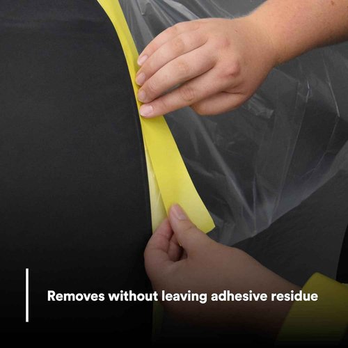 3M Automotive Refinish Masking Tape, 36 mm x 55 m, High-Temperature Resistant – 4-Pack for Clean Paint Lines