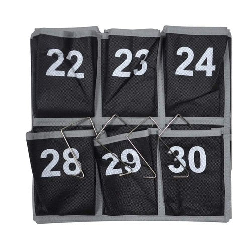 Godery 30 Hanging Pocket Storage Cellphone Pocket Chart, Numbered Organizer Classroom for Calculator & Cell Phone Holders (30 pocket)