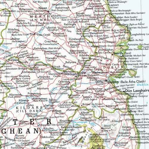 National Geographic: Ireland Classic Wall Map - 30 x 36 inches - Art Quality Print