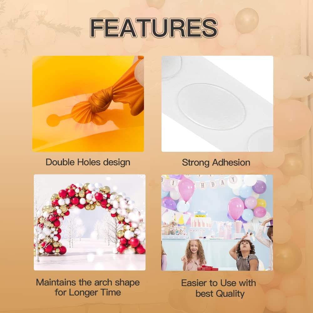 Skiennix Balloon Arch Kit - 32.8ft Balloon Garland with 200 Glue Points for Weddings & Parties
