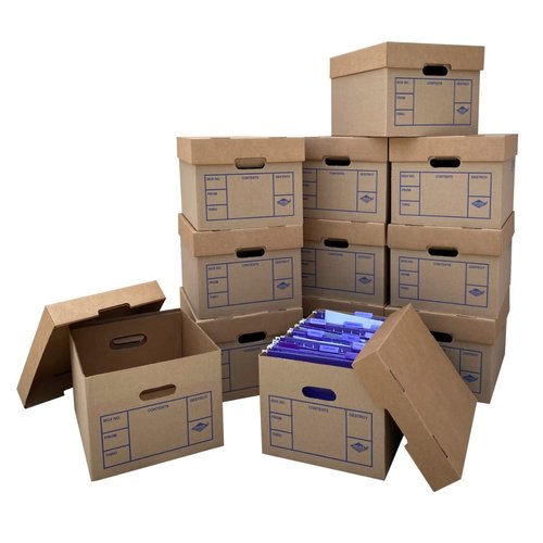 Uboxes File Storage Boxes 12 Pack 200# Strength