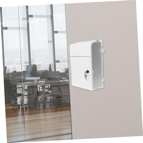 Uonlytech Lockable Wall Mount Mailbox for Outdoor Use Weatherproof Suggestion Box with Lock for Letters Complaints and Donations for Offices and Communities