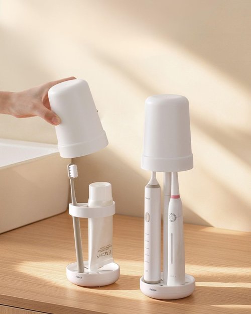 Cruise Toothbrush Holder - Portable Bathroom Organizer for Electric & Manual Brushes | Ideal for Travel & Hotels