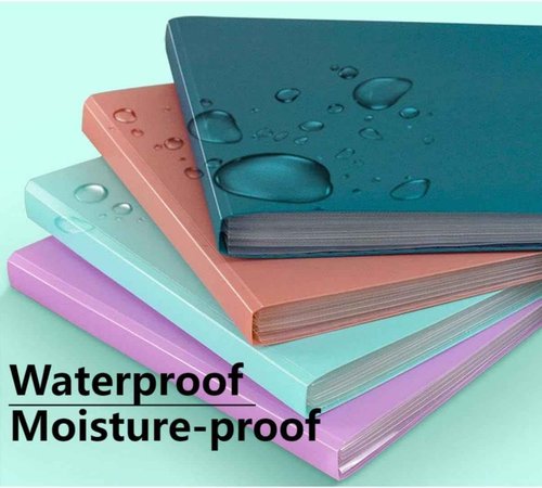 4 Packs Vertical Expanding Accordion Folder with 7 Pockets Paperwork Organizer Document Wallet Briefcase Business File Organizer Bag A4 Letter Size Elastic Rope Closure （Light Blue，Green，Purple，Choco）