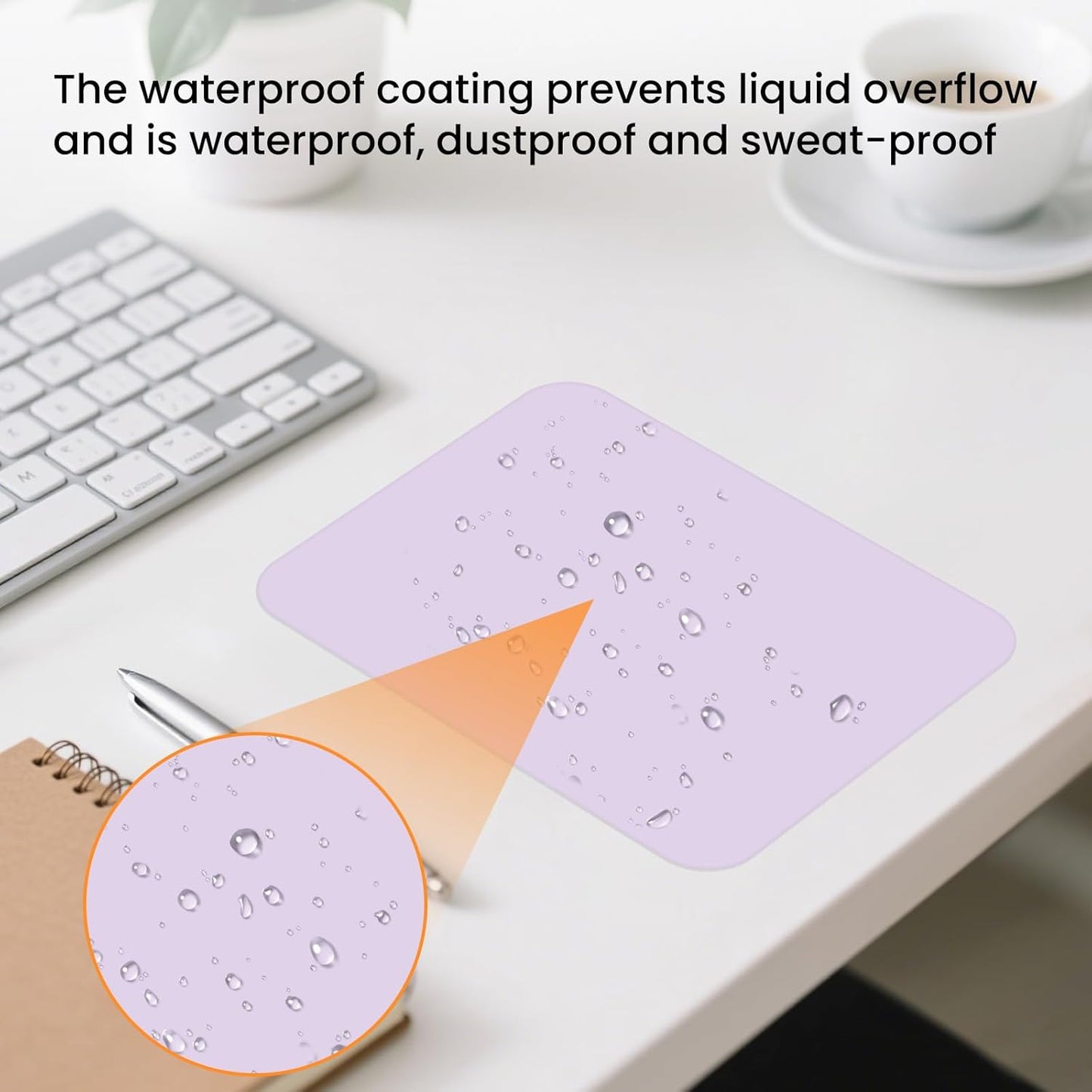 Small Mouse Pad by [Brand Name] - 6 x 8 Inch Flexible Design for Travel & Office Use | Purple