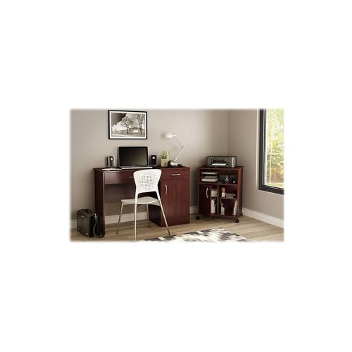 South Shore Axess Printer Cart, Royal Cherry