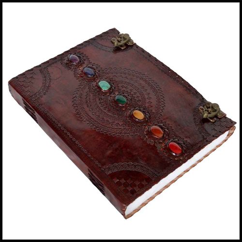TUZECH Leather Journal & Handmade Paper Diary Notebook Journal for Personal Use or Gift,Office Supplies, Book of Shadows,Daily Notepad for Men & Women With Leather Bound Size (10 x 13 inches, Brown)