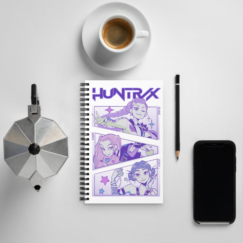 KPop Demon Hunters Huntrix 5.5" × 8.5" Spiral Notebook