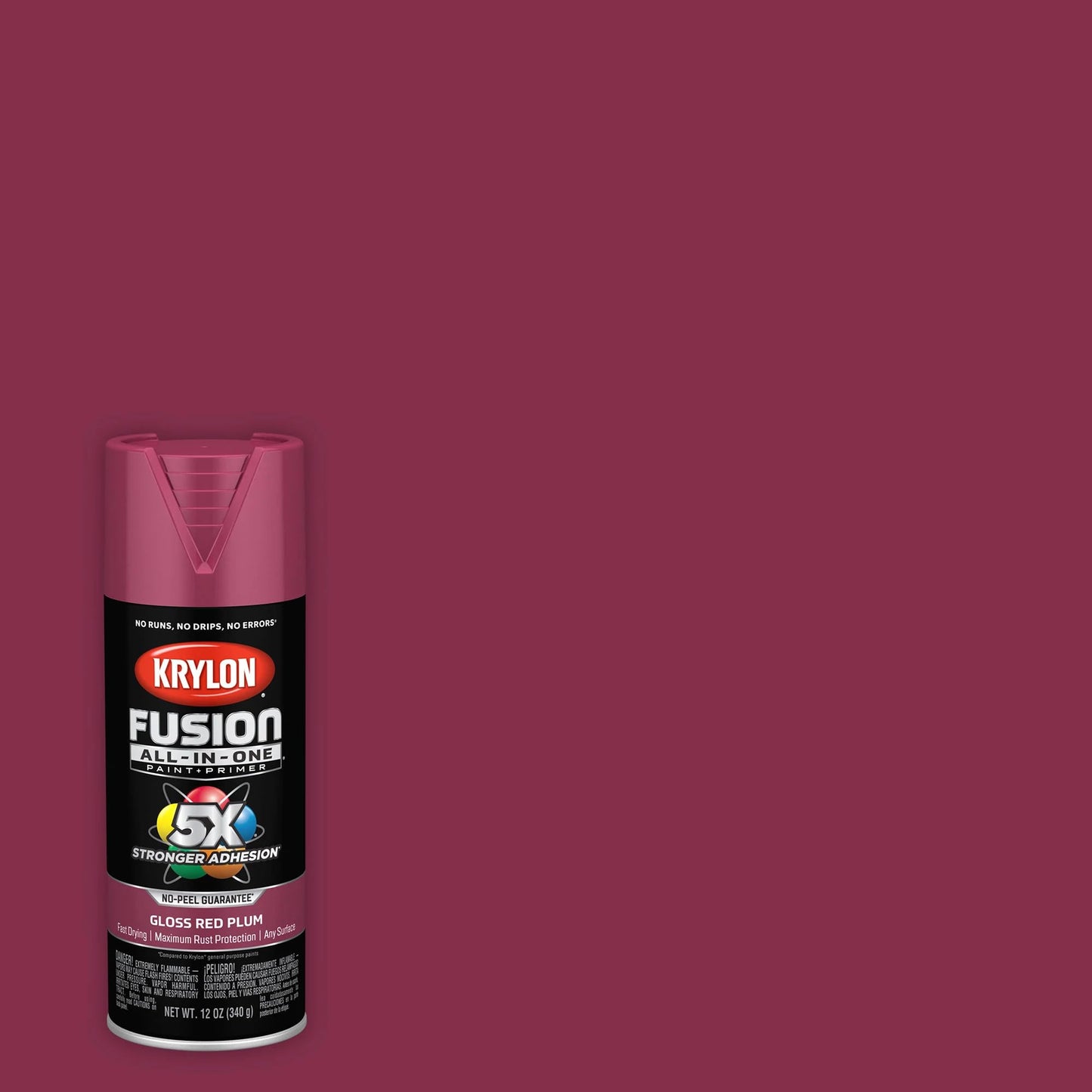 Krylon Fusion All-In-One 12 Oz. Gloss Spray Paint, Red Plum - 1 Each
